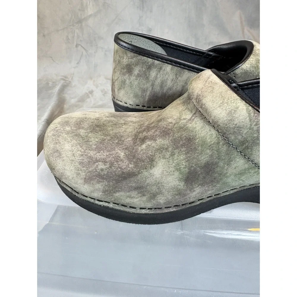 Dansko  XP 20 Professional Camo Clogs Women Suede Slip On Shoes Nurse  Sz 9 / 40 - Picture 5 of 16
